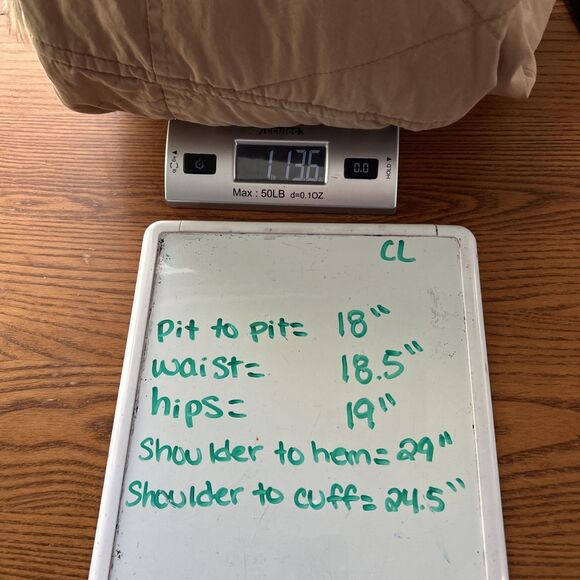 Mod O Doc Womens Tan Zip Up Winter Jacket M/L Waist Tie Faux Fur - Picture 10 of 10